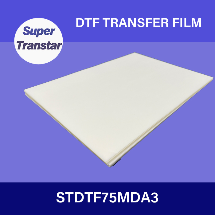 75μm Double Sides Coated DTF Film Sheet A3 Size-SUPER TRANSTAR - DTF Film,DTF ink,DTF PowderSublimation Paper,UV DTF Film,DTF ink,DTF Powder