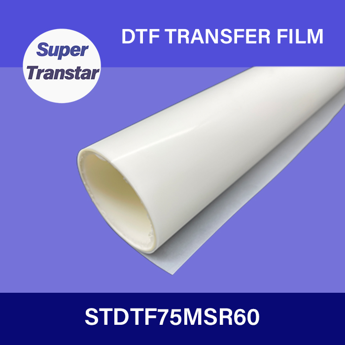 75μm Single Side Coated DTF Film Roll 0.60*100M-SUPER TRANSTAR - DTF Film,DTF ink,DTF PowderSublimation Paper,UV DTF Film,DTF ink,DTF Powder