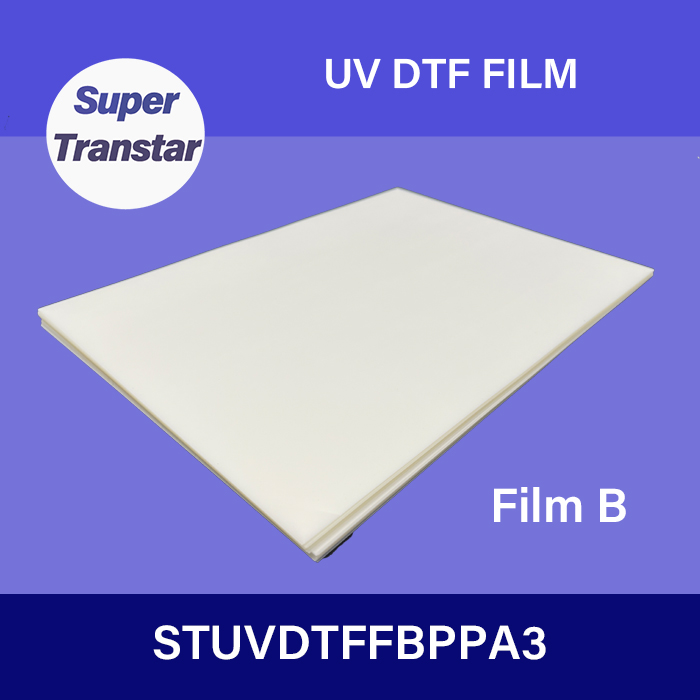 UV DTF Film B Sheet  A3 297×420mm 16.5×11.7 inches-SUPER TRANSTAR - DTF Film,DTF ink,DTF PowderSublimation Paper,UV DTF Film,DTF ink,DTF Powder