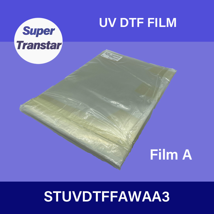 UV DTF Film A Sheet A3 297×420mm 16.5×11.7 inches-SUPER TRANSTAR - DTF Film,DTF ink,DTF PowderSublimation Paper,UV DTF Film,DTF ink,DTF Powder