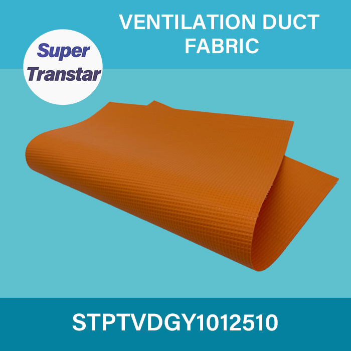 PVC Tarpaulin Ventilation Duct Fabric 1000D*1000D 12*12 510gsm Flame Retardant Anti-Static-SUPER TRANSTAR - DTF Film,DTF ink,DTF PowderSublimation Paper,UV DTF Film,DTF ink,DTF Powder