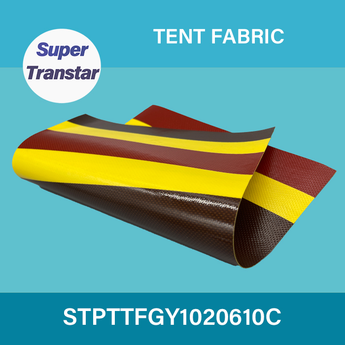 PVC Tarpaulin Color Stripe Fabric 1000D*1000D 20*20 610gsm-SUPER TRANSTAR - DTF Film,DTF ink,DTF PowderSublimation Paper,UV DTF Film,DTF ink,DTF Powder