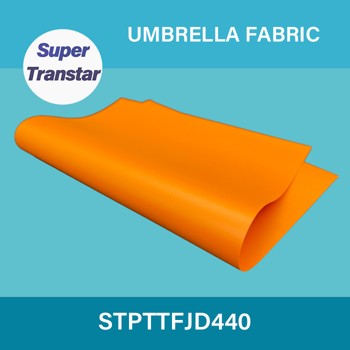 PVC Tarpaulin Umbrella Fabric  250D*250D 42*40 440gsm Semi-Matte Finish-SUPER TRANSTAR - DTF Film,DTF ink,DTF PowderSublimation Paper,UV DTF Film,DTF ink,DTF Powder