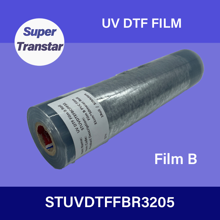 UV DTF Film B Roll 0.32×50M 12.6”×54.68Yd-SUPER TRANSTAR - DTF Film,DTF ink,DTF PowderSublimation Paper,UV DTF Film,DTF ink,DTF Powder